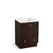 KOHLER K-99527-TK-1WB Poplin 24" bathroom vanity cabinet with toe kick, 2 doors and 1 drawer