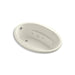 KOHLER K-1162-S1H-96 Sunward 60" x 42" oval drop-in whirlpool with heater