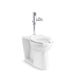 KOHLER K-PR25042-T5DS Modflex Adjust-a-Bowl Antimicrobial toilet with Mach Tripoint touchless DC 1.6 gpf flushometer