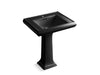 KOHLER 2258-1 Memoirs Classic 27" pedestal bathroom sink with single faucet hole