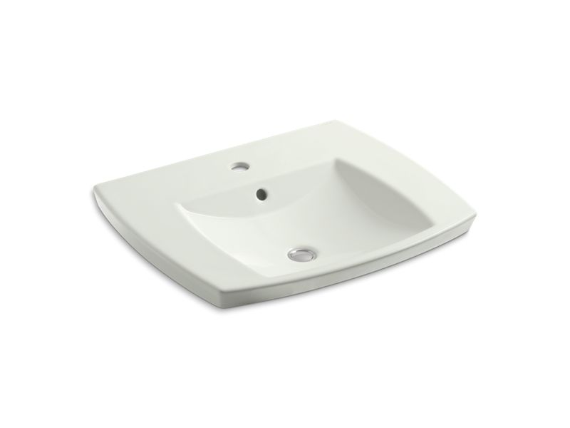 KOHLER K-2381-1-NY Kelston Drop-in bathroom sink with single faucet hole