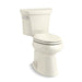 KOHLER 76301-96 Highline Comfort Height Two-Piece Elongated 1.28 Gpf Chair Height Toilet in Biscuit
