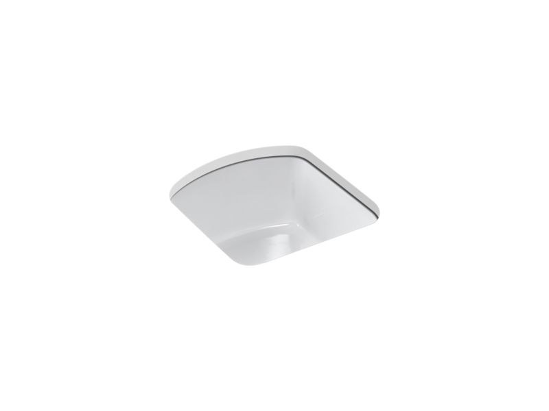 KOHLER K-5848 Napa 18-3/4" x 18-11/16" x 9-5/8" Undermount bar sink with no faucet holes