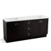 KOHLER K-99538-TK-1WU Poplin 72" bathroom vanity cabinet with toe kick, 4 doors and 3 drawers