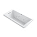 KOHLER K-1822-H2-0 Underscore Rectangle 66" x 32" drop-in whirlpool with heater without jet trim