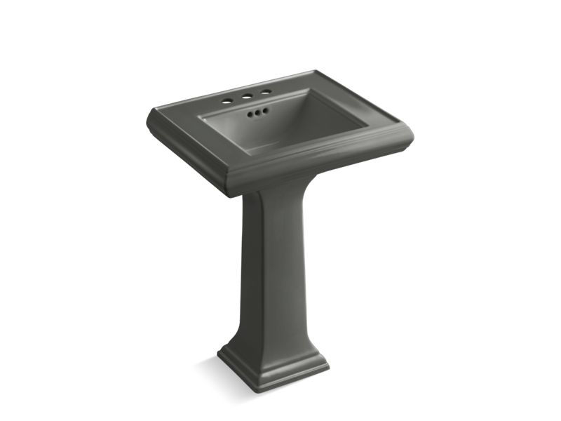 KOHLER 2238-4 Memoirs Classic 24" pedestal bathroom sink with 4" centerset faucet holes