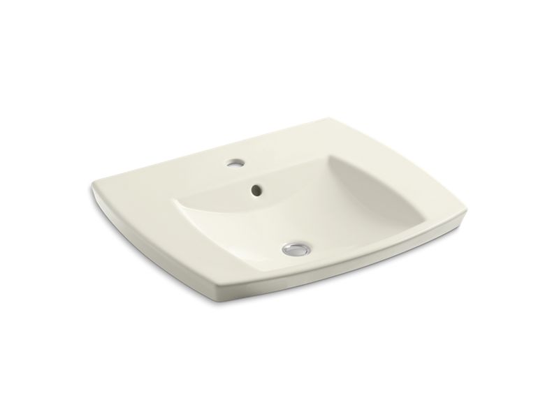 KOHLER K-2381-1-96 Kelston Drop-in bathroom sink with single faucet hole