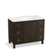 KOHLER K-99564-LG-1WC Jacquard 42" bathroom vanity cabinet with furniture legs, 1 door and 6 drawers