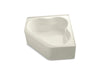 KOHLER K-1160-GLA-96 Tercet 60" x 60" BubbleMassage(TM) Air Bath with integral apron and integral flange