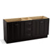 KOHLER K-99525-TKSD-1WU Damask 72" bathroom vanity cabinet with toe kick, 4 doors and 3 drawers, split top drawer