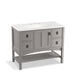 KOHLER K-99568-1WT Marabou 42" bathroom vanity cabinet with 1 door and 4 drawers