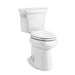 KOHLER 76301-0 Highline Comfort Height Two-Piece Elongated 1.28 Gpf Chair Height Toilet in White