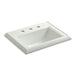 KOHLER K-2241-8 Memoirs Classic Classic drop-in bathroom sink with 8" widespread faucet holes