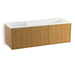 KOHLER K-99548-SD-1WN Jute 60" wall-hung bathroom vanity cabinet with 2 doors and 1 split drawer
