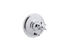 KOHLER K-T72768-3M Artifacts Rite-Temp pressure-balancing valve trim with push-button diverter and prong handle