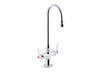 KOHLER K-100T70-4ANA Triton Bowe 0.5 gpm monoblock gooseneck bathroom sink faucet with aerated flow and lever handles, drain not included
