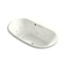 KOHLER K-5718-H2-NY Underscore Oval 72" x 42" drop-in whirlpool with heater without jet trim