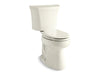 KOHLER 6393-RA-96 Highline Comfort Height Two-Piece Elongated Dual-Flush Chair Height Toilet With Right-Hand Trip Lever And 10" Rough-In in Biscuit
