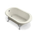 KOHLER 710-S-96 Iron Works Historic 66" X 36" Freestanding Oval Bath in Biscuit