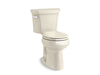 KOHLER 5481-47 Highline Comfort Height Two-Piece Round-Front 1.28 Gpf Chair Height Toilet in Almond