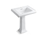KOHLER 2258-1 Memoirs Classic 27" pedestal bathroom sink with single faucet hole