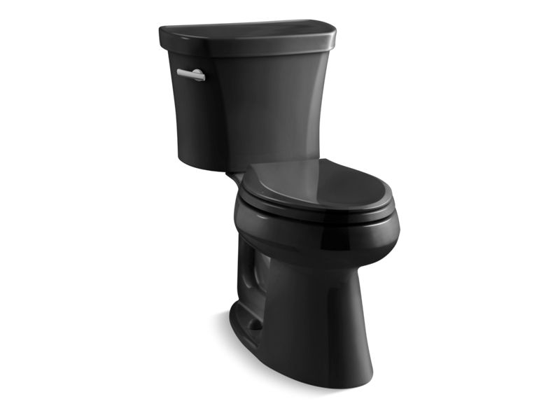 KOHLER K-3949-T Highline Comfort Height Two-piece elongated 1.28 gpf chair height toilet with tank cover locks and 14" rough-in