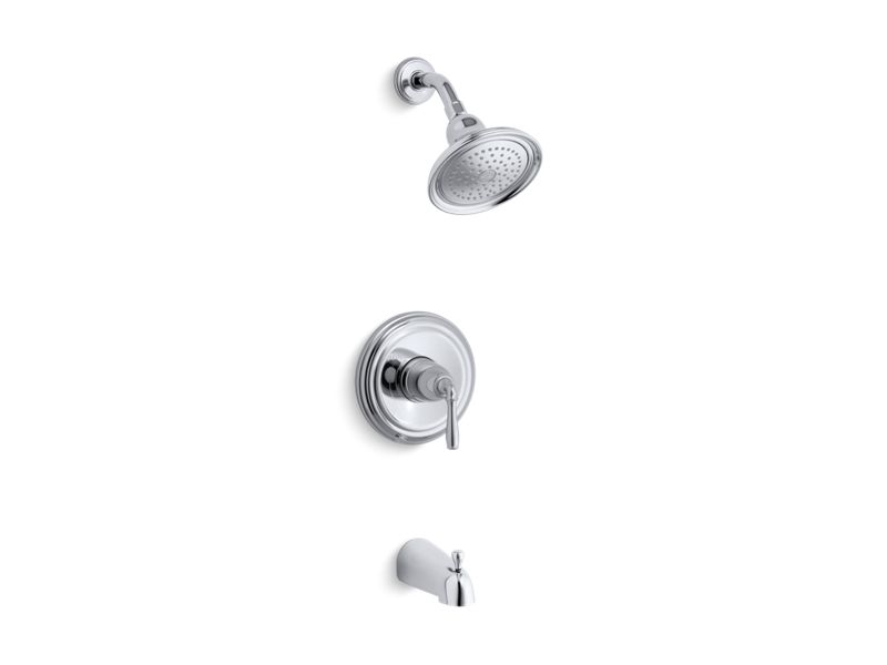 KOHLER K-TS395-4S Devonshire Rite-Temp bath and shower trim with slip-fit spout and 2.5 gpm showerhead