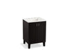 KOHLER K-99526-LG-1WU Poplin 24" bathroom vanity cabinet with legs and 2 doors