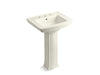 KOHLER 2359-8 Archer Pedestal bathroom sink with 8" widespread faucet holes