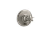 KOHLER K-T72768-3M Artifacts Rite-Temp pressure-balancing valve trim with push-button diverter and prong handle