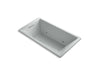 KOHLER K-1173-VBC-95 Underscore Rectangle 66" x 36" drop-in VibrAcoustic bath with end drain and chromatherapy