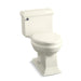 KOHLER 3812-96 Memoirs Classic Comfort Height One-Piece Compact Elongated 1.28 Gpf Chair Height Toilet With Quiet-Close Seat in Biscuit