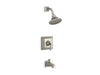 KOHLER TS461-4S-BN Memoirs Stately Rite-Temp Bath And Shower Valve Trim With Lever Handle, Spout And 2.5 Gpm Showerhead in Vibrant Brushed Nickel