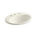 KOHLER K-2907-8-96 Thoreau Drop-in bathroom sink with 8" widespread faucet holes
