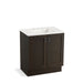 KOHLER K-99528-TK-1WC Poplin 30" bathroom vanity cabinet with toe kick and 2 doors