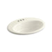 KOHLER K-2907-4-96 Thoreau Drop-in bathroom sink with 4" centerset faucet holes