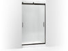 KOHLER K-706011-L Levity Sliding shower door, 82" H x 44-5/8 - 47-5/8" W, with 3/8" thick Crystal Clear glass
