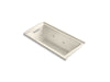 KOHLER K-1167-LH2-47 Underscore Rectangle 60" x 30" alcove whirlpool with integral flange and left-hand drain