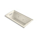 KOHLER K-1167-LH2-47 Underscore Rectangle 60" x 30" alcove whirlpool with integral flange and left-hand drain