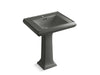 KOHLER 2258-1 Memoirs Classic 27" pedestal bathroom sink with single faucet hole