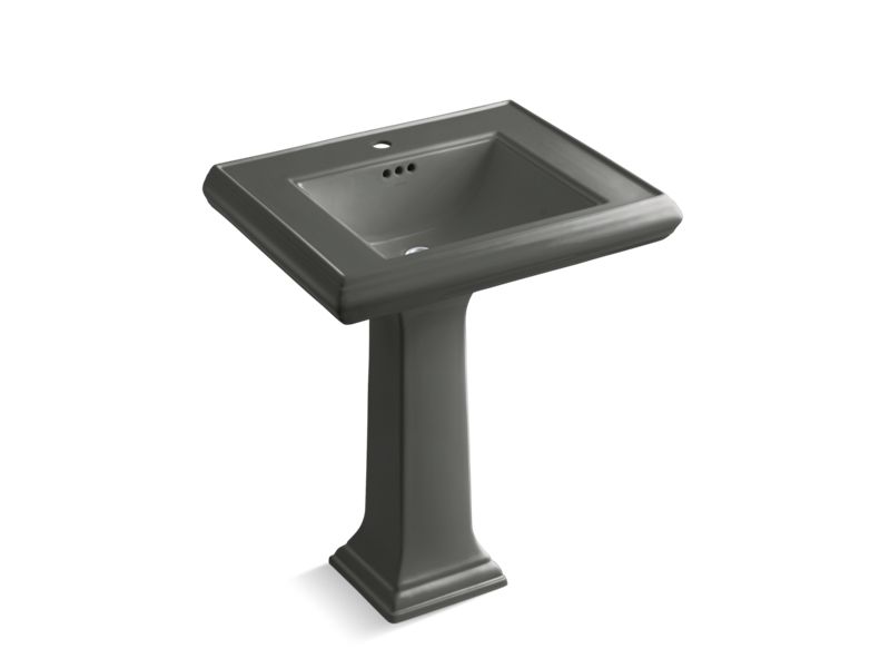 KOHLER 2258-1 Memoirs Classic 27" pedestal bathroom sink with single faucet hole