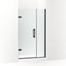 KOHLER 27601-10L-BL Components 39-5/8"–40-3/8"W X 71-1/2"H Frameless Pivot Shower Door With 3/8" Crystal Clear Glass And Back-To-Back Vertical Door Pulls in Matte Black