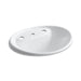 KOHLER K-2839-8 Tides Drop-in bathroom sink with 8" widespread faucet holes