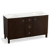 KOHLER K-99511-LGSD-1WB Jacquard 60" bathroom vanity cabinet with furniture legs, 2 doors and 3 drawers, split top drawer