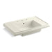 KOHLER K-2758-8-96 Tresham 30" pedestal bathroom sink basin with 8" widespread faucet holes