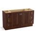 KOHLER K-99536-TK-1WE Poplin 60" bathroom vanity cabinet with toe kick, 2 doors and 6 drawers