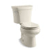 KOHLER 3948-U-47 Wellworth Two-Piece Elongated 1.28 Gpf Toilet With Insulated Tank And 14" Rough-In in Almond