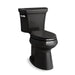 KOHLER 76301-7 Highline Comfort Height Two-Piece Elongated 1.28 Gpf Chair Height Toilet in Black