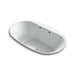 KOHLER K-5718-GW-95 Underscore Oval 72" x 42" drop-in BubbleMassage(TM) Air Bath with Bask heated surface