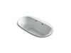 KOHLER K-5716-GW-95 Underscore Oval 66" x 36" drop-in BubbleMassage(TM) Air Bath with Bask(TM) heated surface